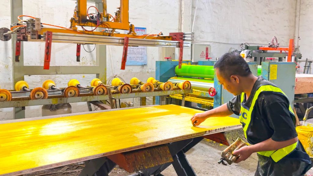 Three ply shuttering panel Three ply shuttering panel, 3 ply shuttering panel, triply panel 27mm, yellow formwork panel, concrete formwork boards, form boards for concrete, 3 ply formwork panel, trilayer formwork panel