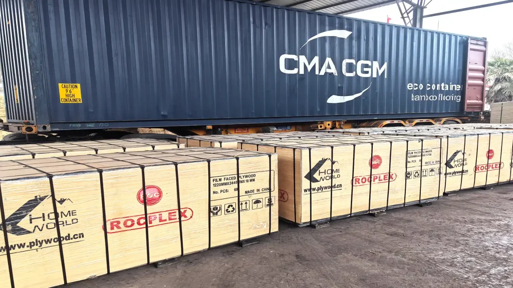 China film faced plywood sheet for slab and wall formwork projects